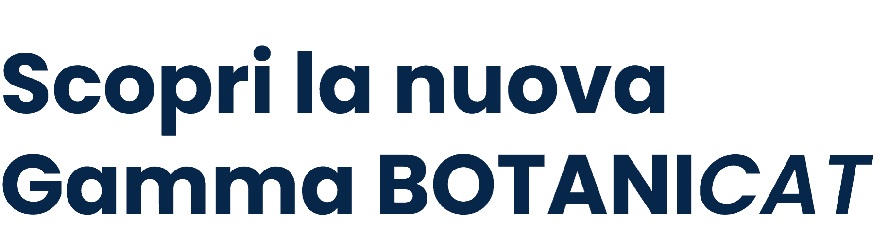 Nuova linea prodotti naturali BOTANICAT