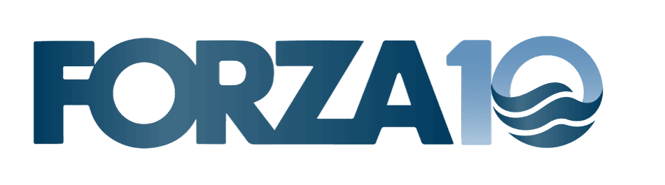 Logo Forza10 con numero dieci stilizzato