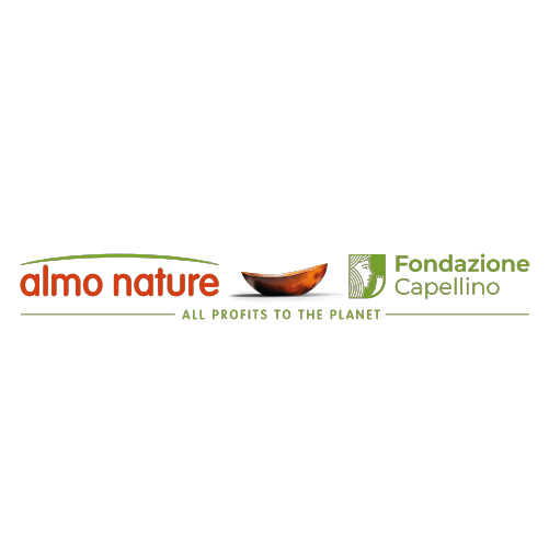 Loghi Almo Nature e Fondazione Capellino su sfondo bianco
