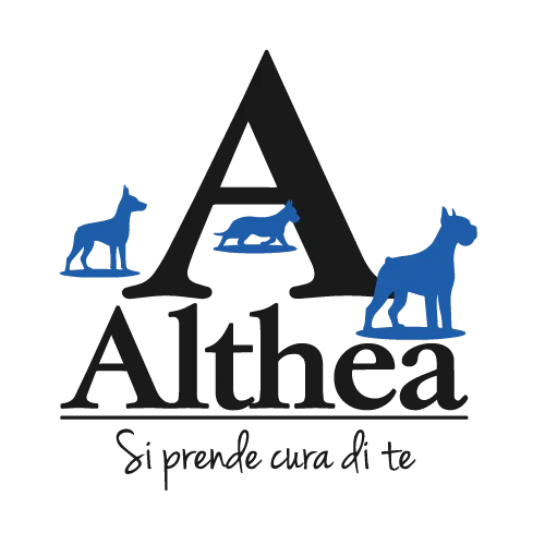 Tre animali blu su struttura scura stilizzata