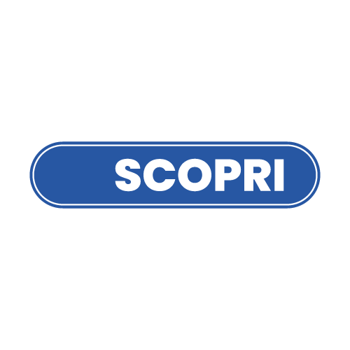 Pulsante blu con scritta SCOPRI