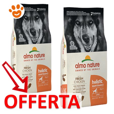 2 SACCHI - Exclusion Dog Mediterraneo Adult Large Breed con Pollo