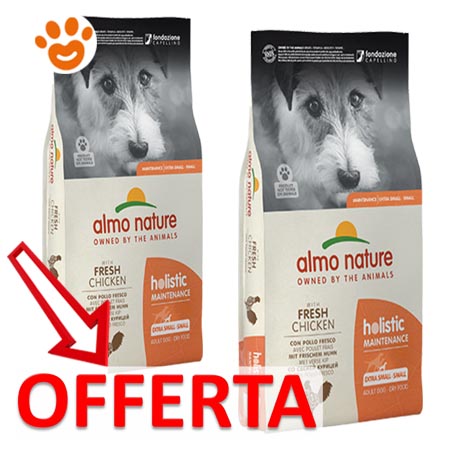 Almo Nature Dog Holistic Adult Extra Small Small Pollo Amore Animale Shop