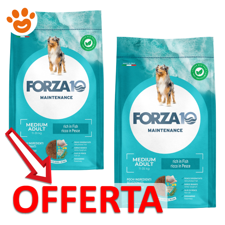 Offerta crocchette Forza10 Medium Adult al pesce