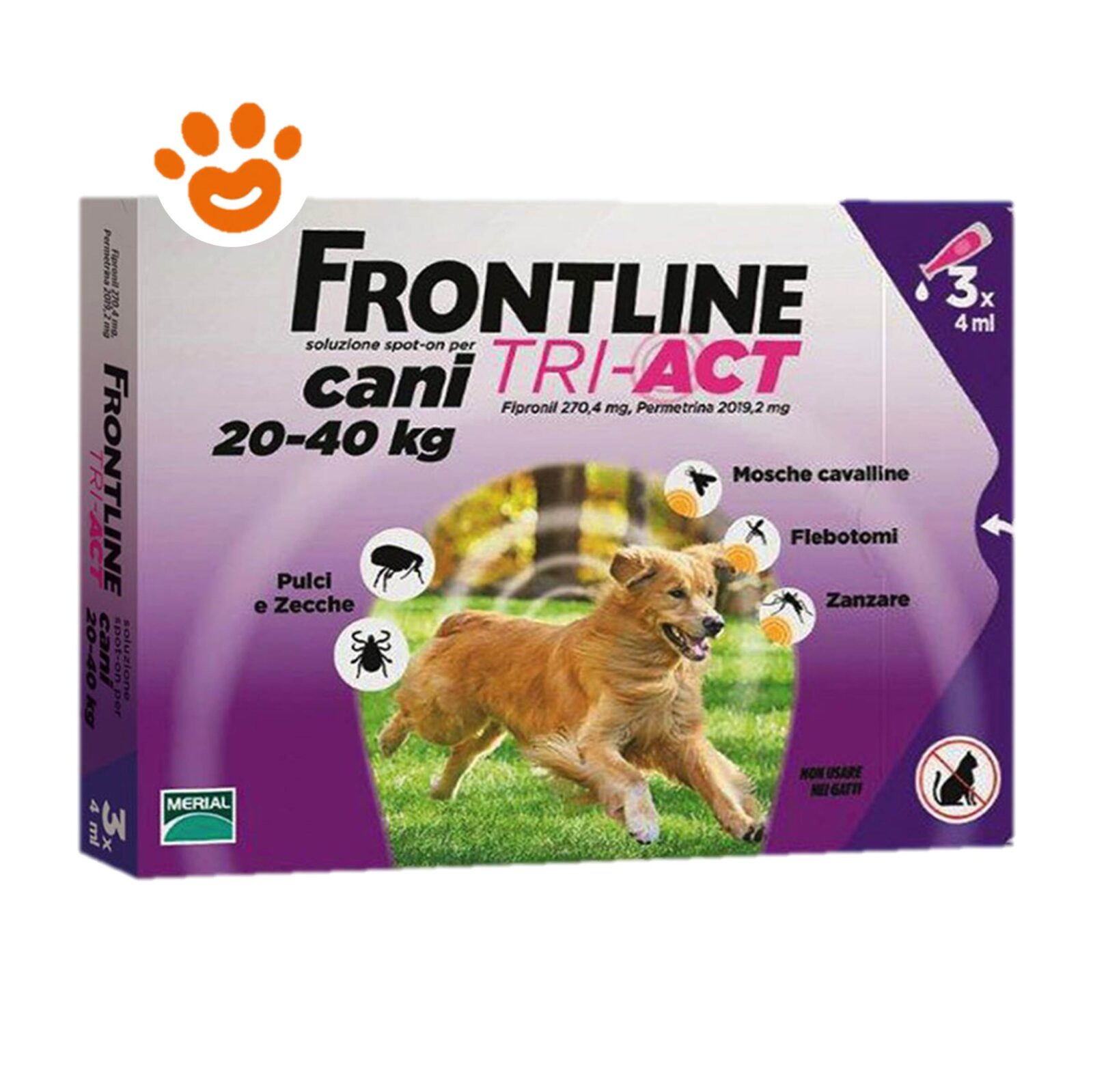 Frontline TriAct Cani 2040 kg Amore Animale Shop