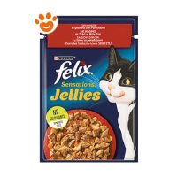 Purina Cat Felix Sensations Jellies Manzo con Pomodoro in Gelatina