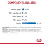 Tabella componenti analitici di alimento per animali