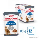 Confezione Royal Canin Light Weight per gatti, 12 buste
