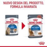 Confronto tra vecchia e nuova confezione Royal Canin Light Weight