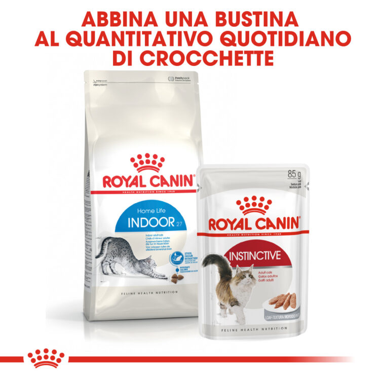 Crocchette Royal Canin Indoor con bustina Instinctive