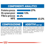 Tabella nutrizionale di mangime con proteine al 27%