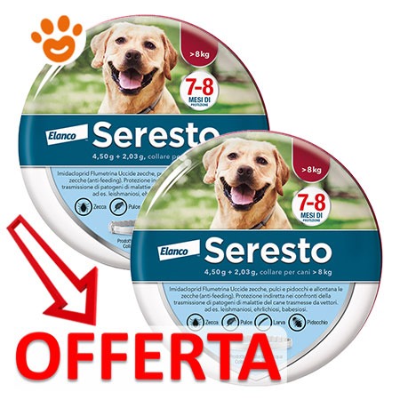 Elanco Seresto Collare Antiparassitario per Cani Oltre 8 kg