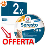 Confezione doppia collare Seresto per gatti in offerta