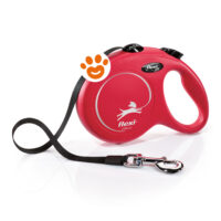 Ferribiella Dog Guinzaglio Flexi Classic Fettuccia Rosso