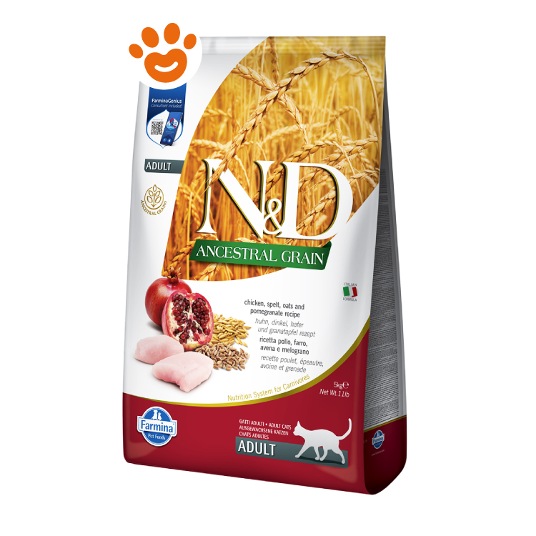 Sacco crocchette gatto N&D Ancestral Grain Adult