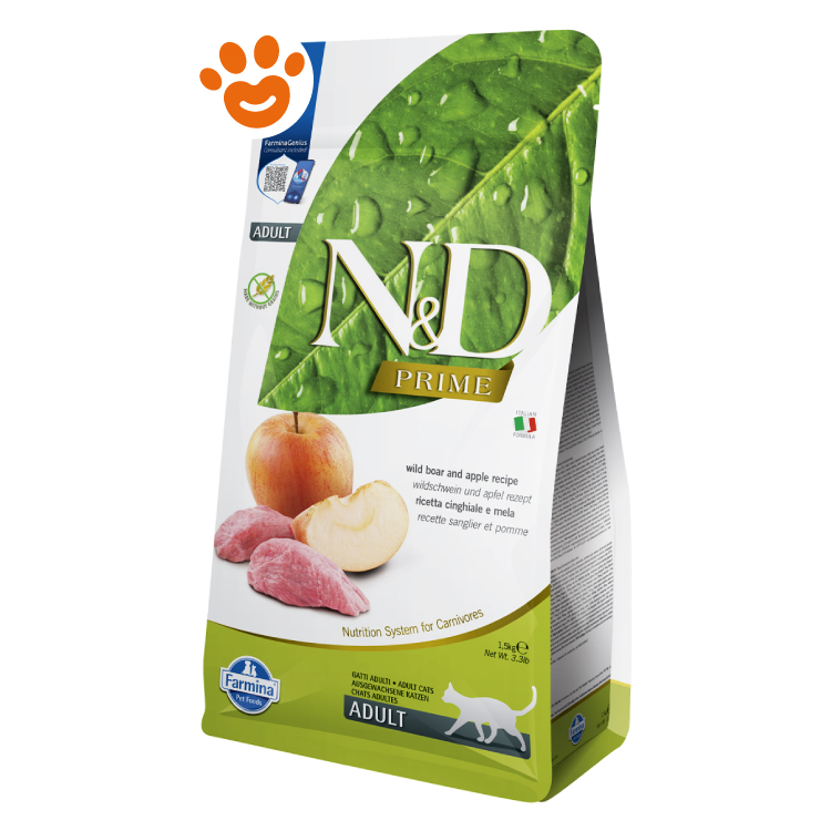 Sacco crocchette gatto ND Prime cinghiale e mela