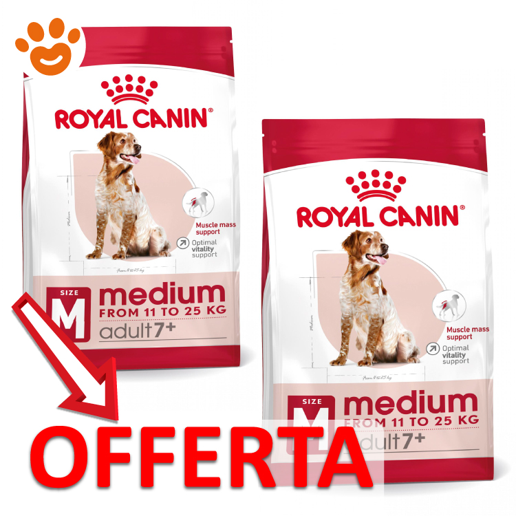 Offerta crocchette Royal Canin Medium Adult 7+
