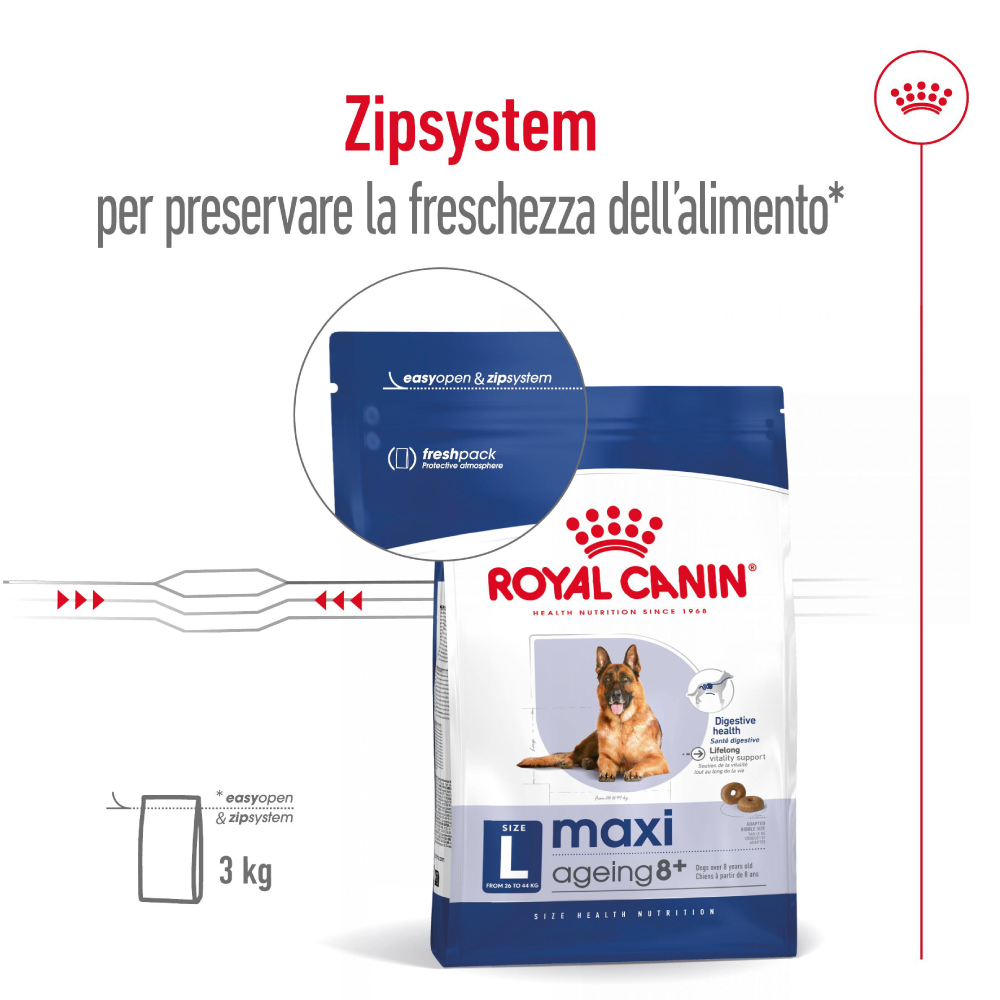 Sacco Royal Canin con sistema richiudibile Zipsystem