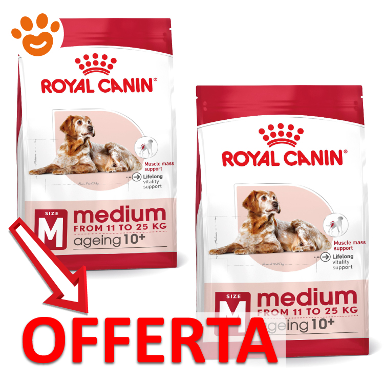 Offerta crocchette Royal Canin Medium Ageing 10+