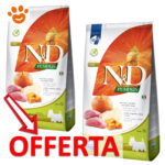 Offerta crocchette N&D Pumpkin per cani mini