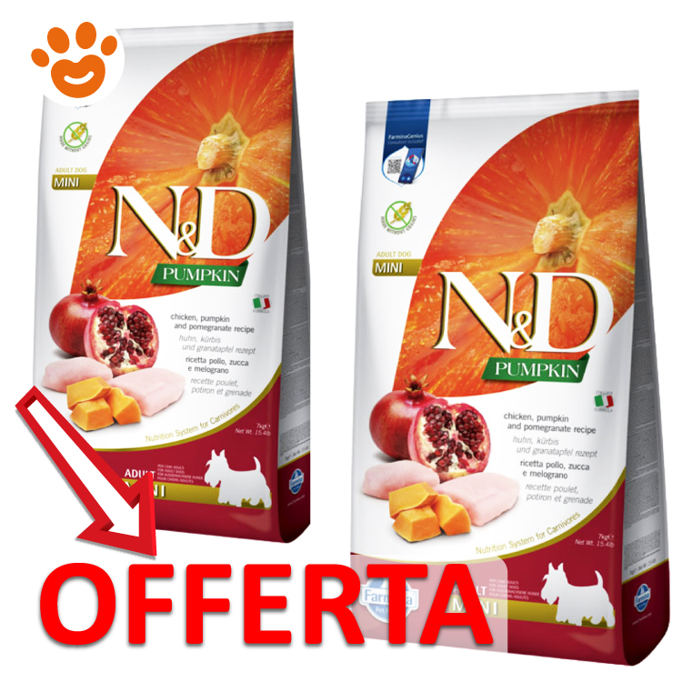 Offerta crocchette cane N&D Pumpkin Mini