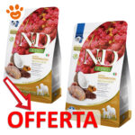 Sacchi crocchette N&D Quinoa in offerta