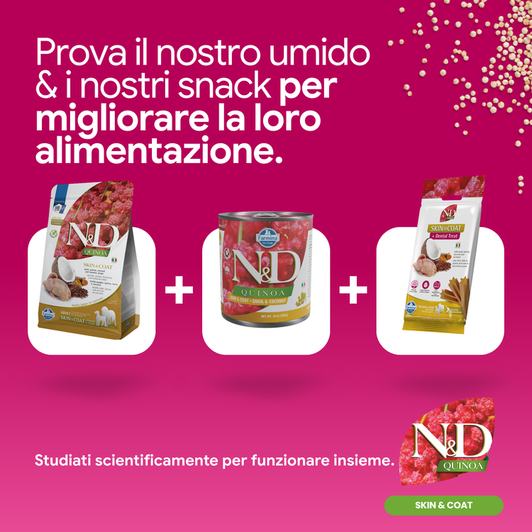 Linea N&D Quinoa Skin&Coat per animali