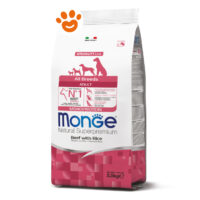 Sacco crocchette Monge manzo e riso 2,5 kg