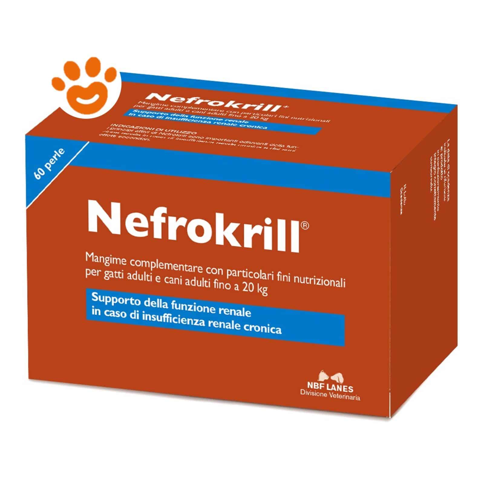 Nbf Lanes Nefrokrill 60 Perle Per Gatti Con Insufficienza Renale