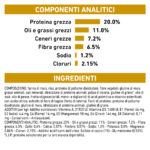 Tabella componenti analitici e ingredienti mangime