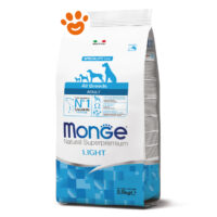Sacco crocchette Monge Light al salmone 2,5 kg
