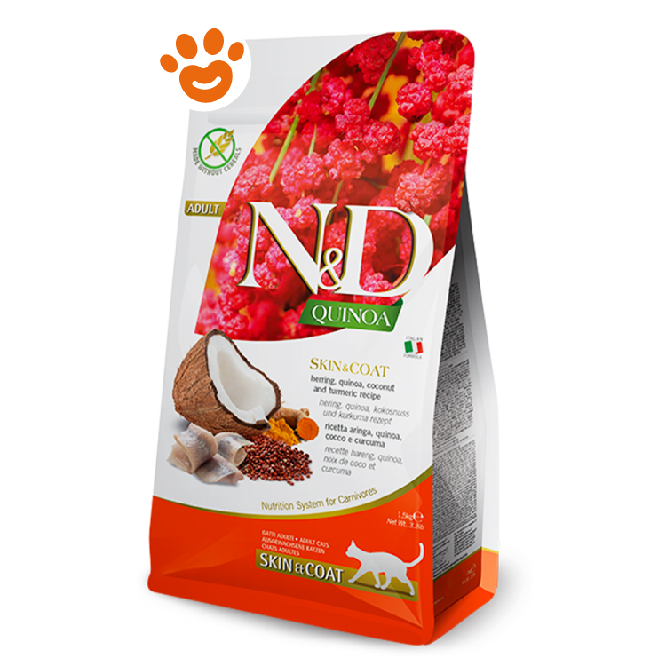 Sacco crocchette gatto N&D Quinoa Skin&Coat