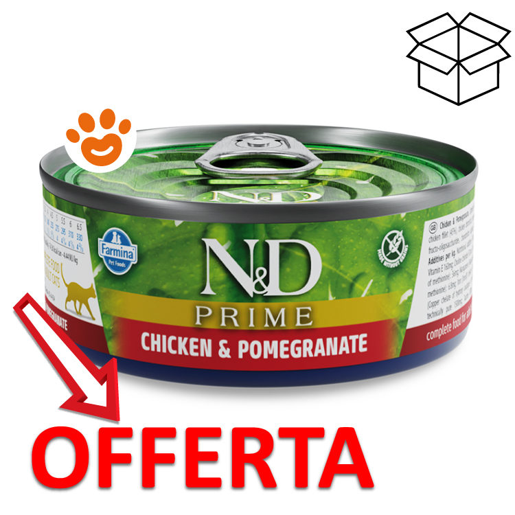 Lattina N&D Prime pollo e melograno offerta