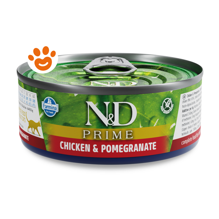 Lattina N&D Prime pollo e melograno gatto
