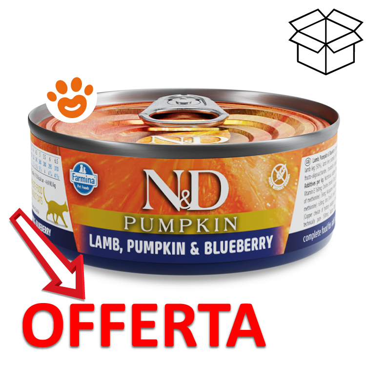 Scatoletta N&D Pumpkin agnello zucca mirtillo offerta