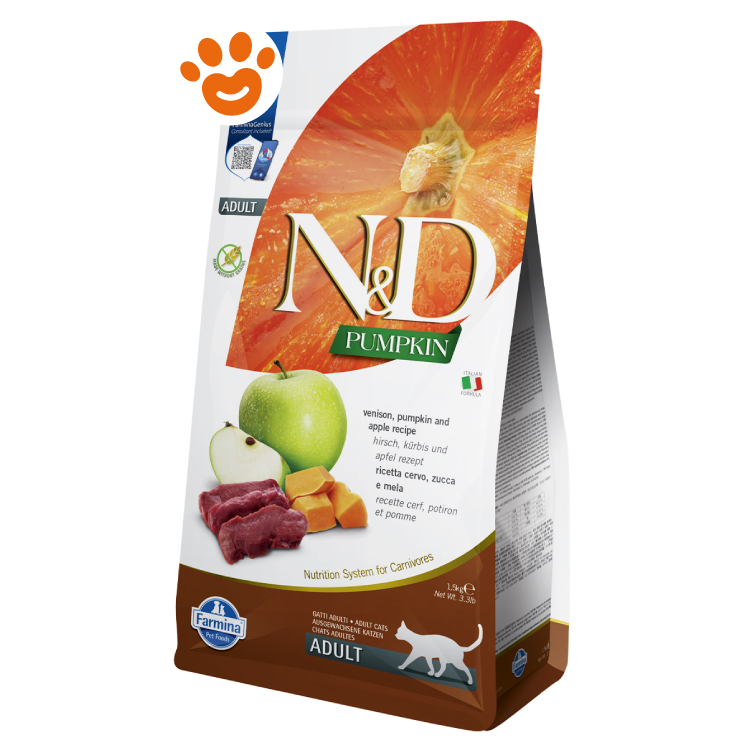 Sacco crocchette gatto N&D Pumpkin cervo