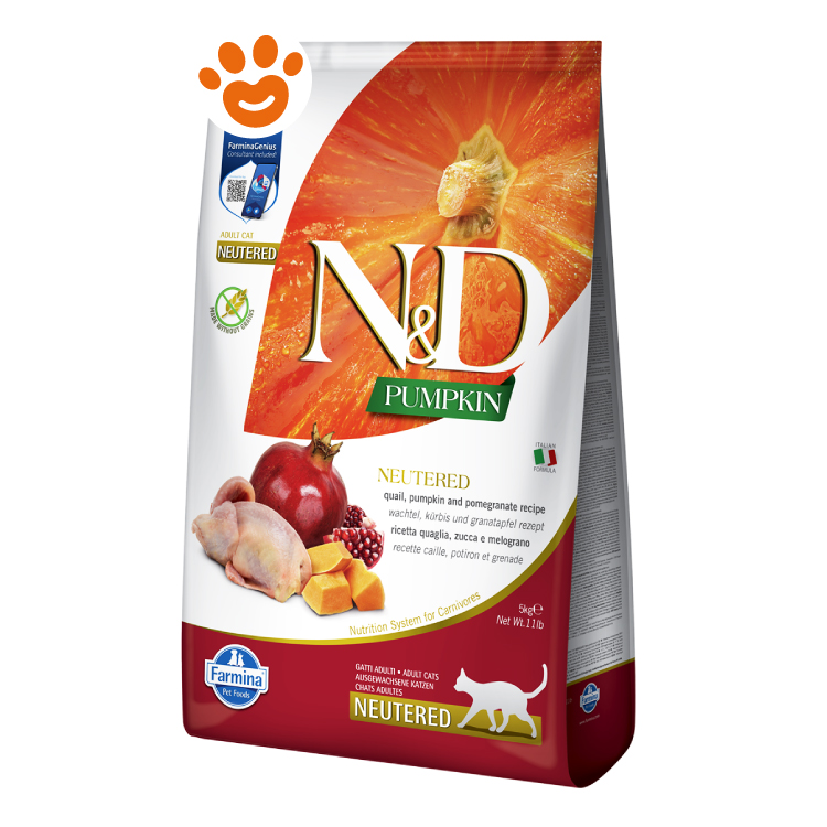 Sacco crocchette gatto N&D Pumpkin Neutered