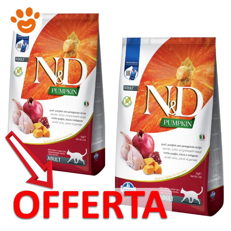 Offerta crocchette gatto N&D Pumpkin Adult