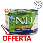 Scatoletta Farmina N&D Prime agnello e mirtillo