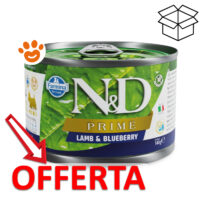 Scatoletta Farmina N&D Prime agnello e mirtillo