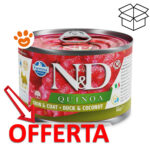 Scatoletta N&D Quinoa anatra e cocco offerta