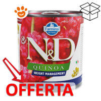 Lattina Farmina N&D Quinoa Weight Management offerta