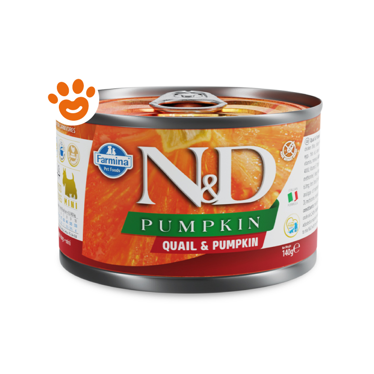 Lattina cibo umido Farmina N&D Pumpkin quaglia