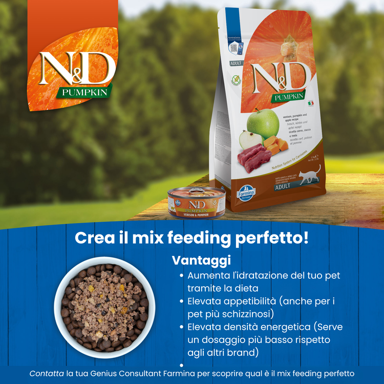 Sacco e lattina N&D Pumpkin per cani