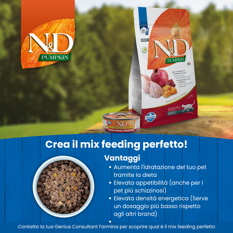 Crocchette e umido N&D Pumpkin per cani