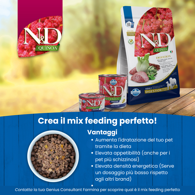Prodotti N&D Quinoa per cani, secco e umido