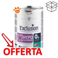 Offerta cibo umido Exclusion Hypoallergenic per cani