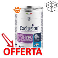 Offerta cibo umido ipoallergenico Exclusion per cani
