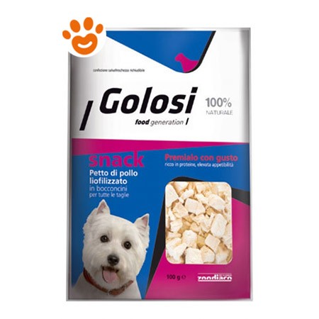 Golosi Snack Petto Di Pollo Liofilizzato - Amore Animale Shop