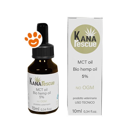 KanaRescue Olio con Cannabis CBG 5% Uso Veterinario 10ml